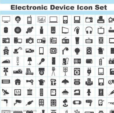电气产品图标图片素材 全面解析电子产品视觉设计